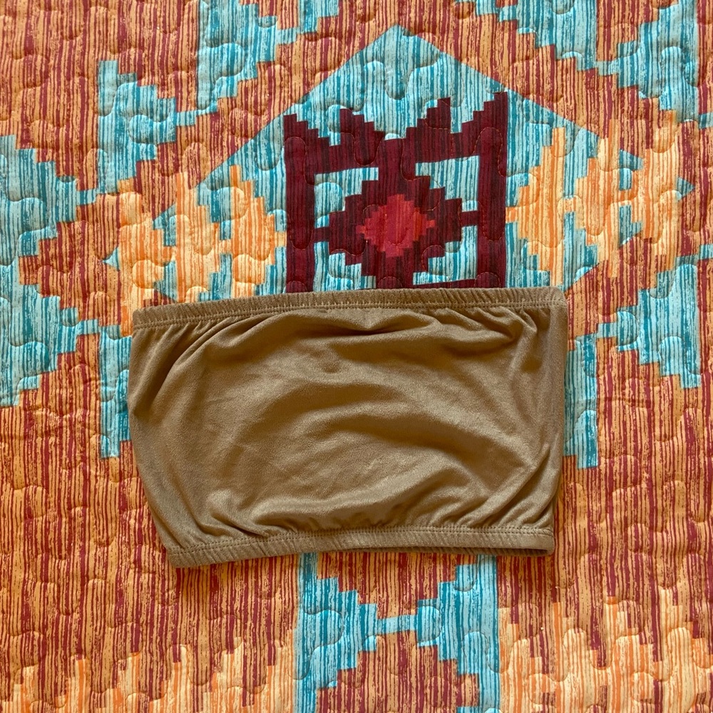 Suede Tube Top